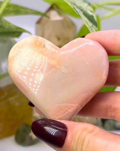 Pink Opal Heart