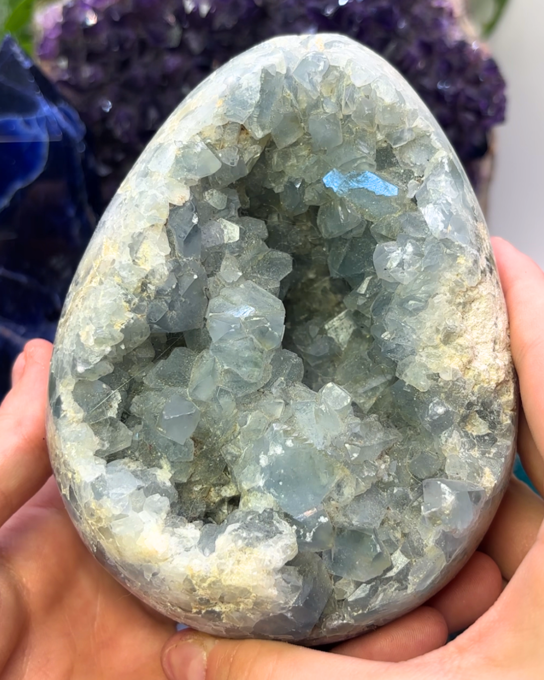 XL Celestite Egg Cluster