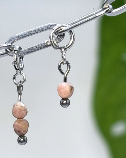 Rhodochrosite Crystal Clips