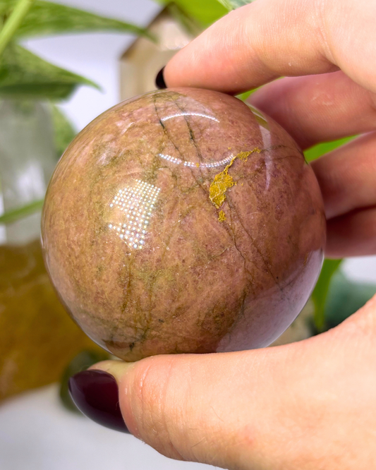 Rhodonite Sphere