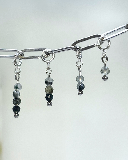 Prehnite Crystal Clips