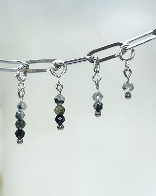 Prehnite Crystal Clips