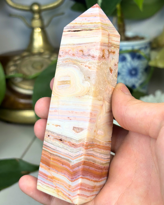 Crazy Lace Agate Tower