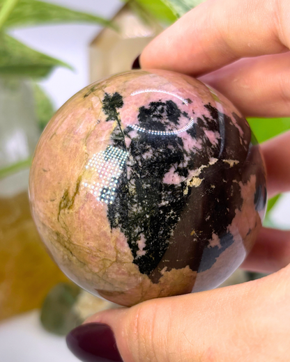Rhodonite Sphere
