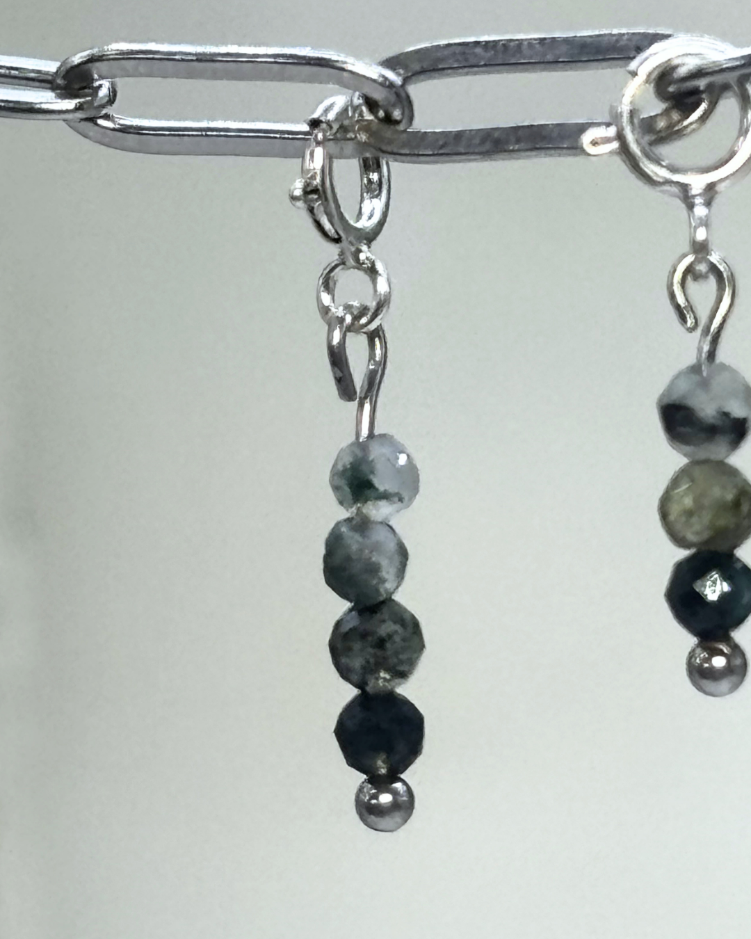 Prehnite Crystal Clips