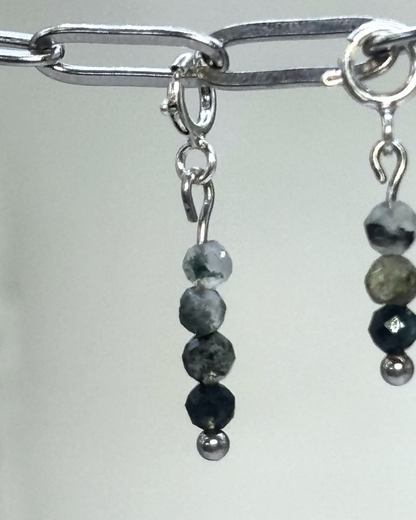 Prehnite Crystal Clips