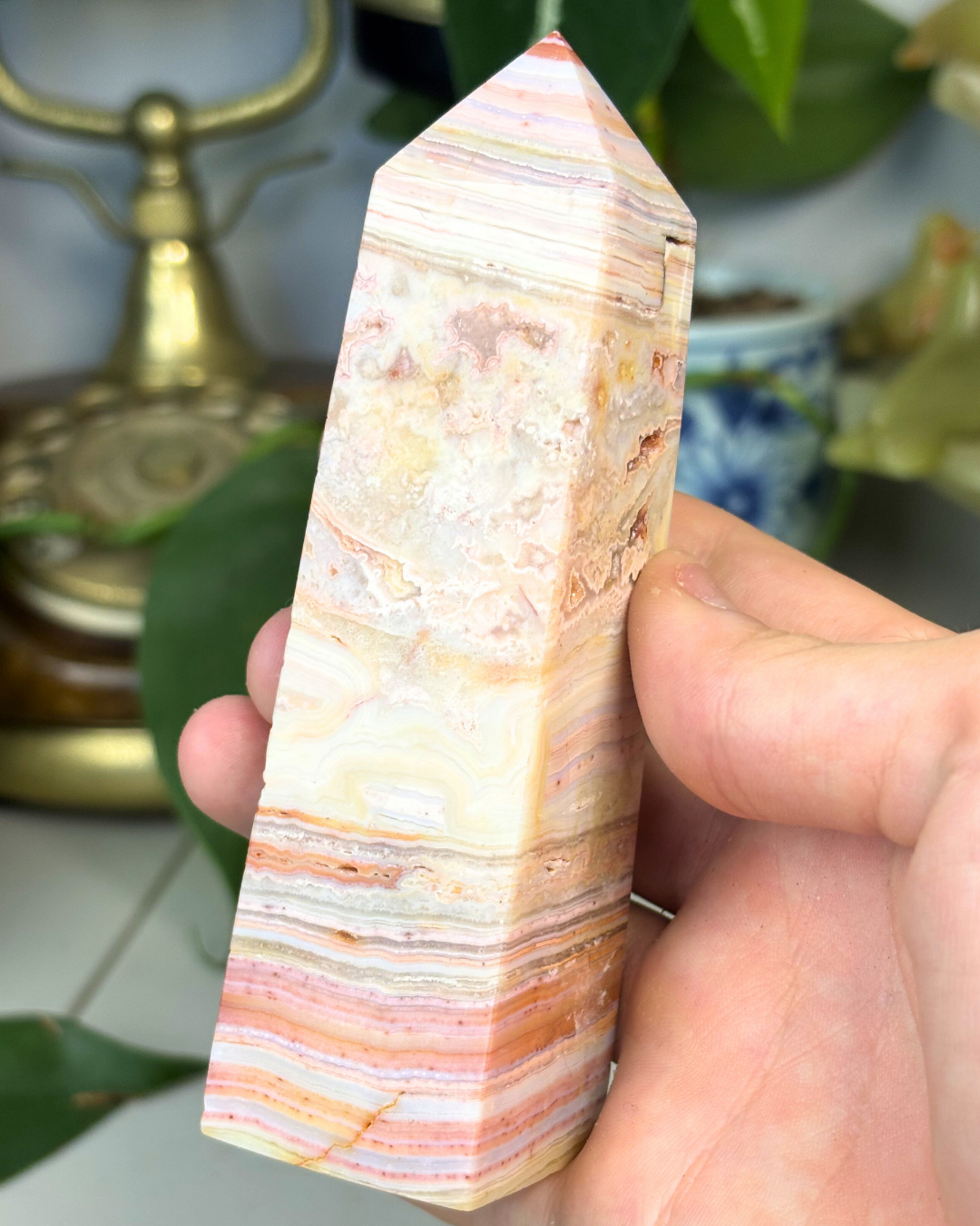 Crazy Lace Agate Tower