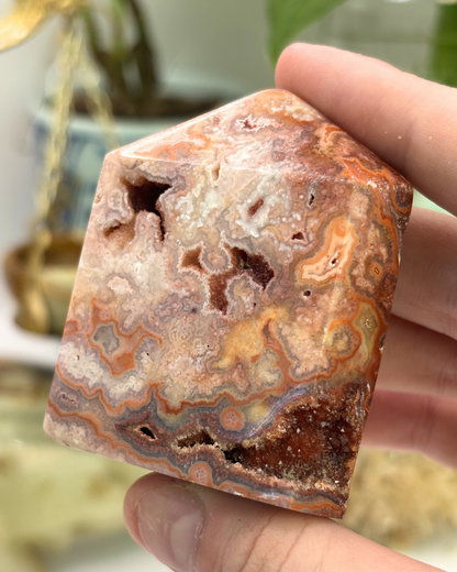 Druzy Pink Amethyst Tower