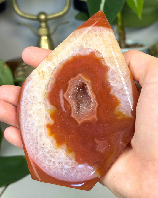 Large Druzy Carnelian Freeform