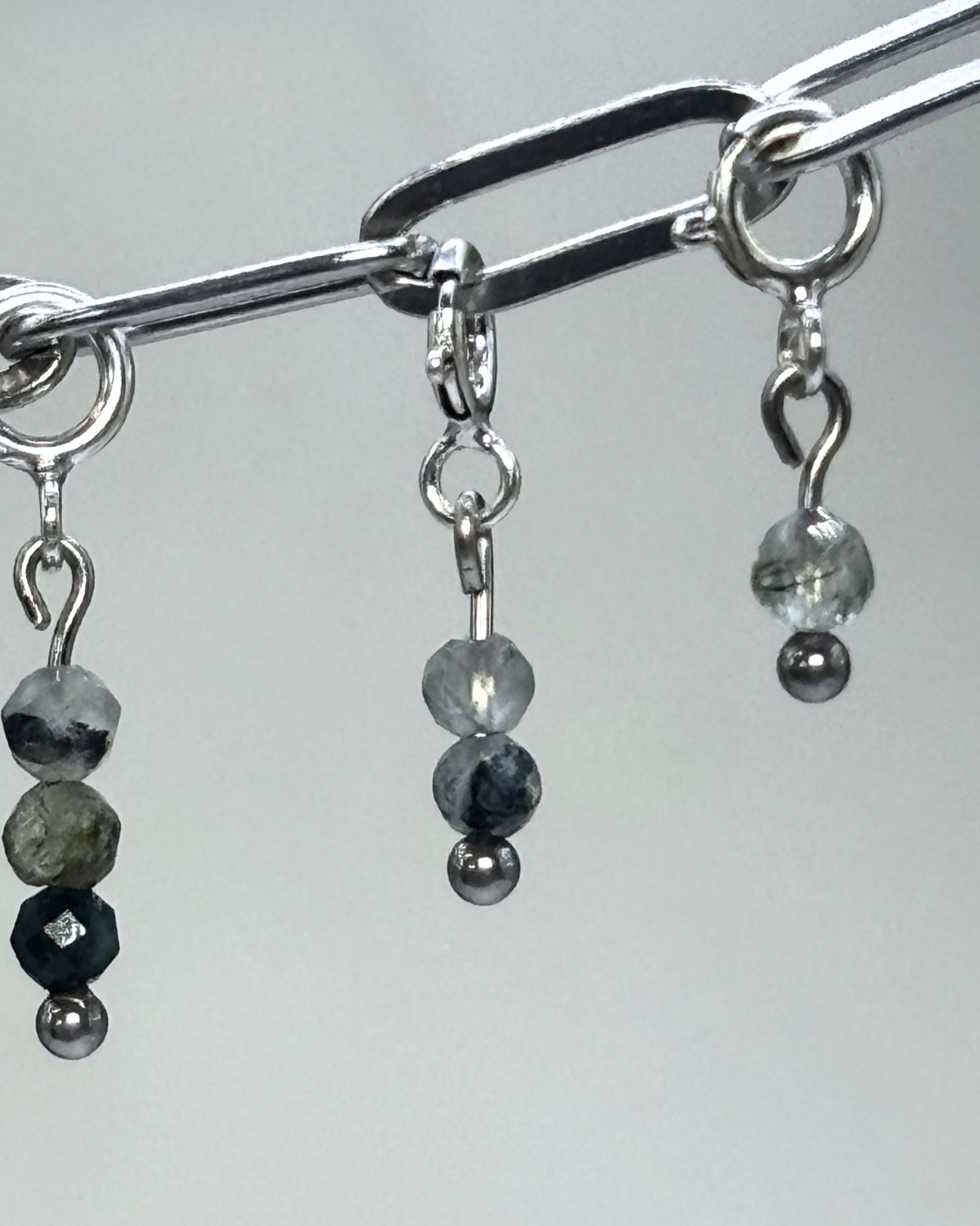 Prehnite Crystal Clips