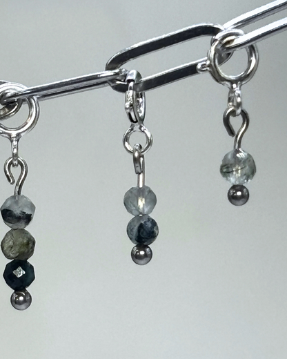 Prehnite Crystal Clips