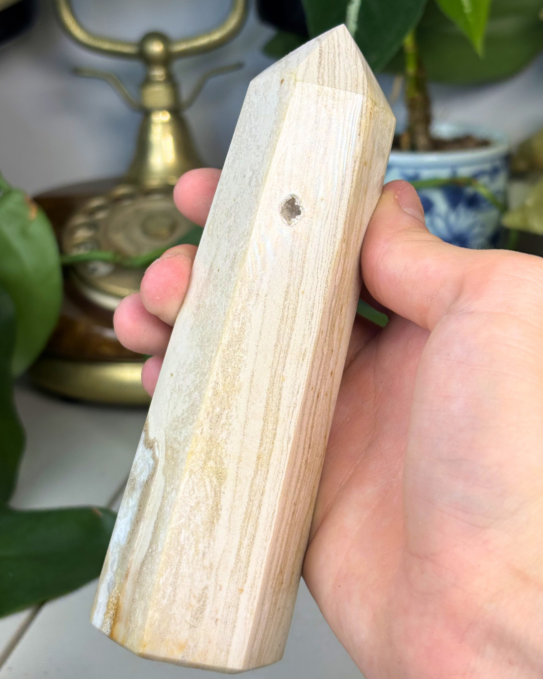 Large Druzy Picture Jasper Tower