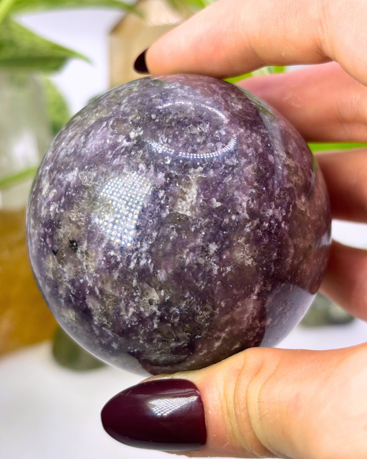 Large Lepidolite Sphere