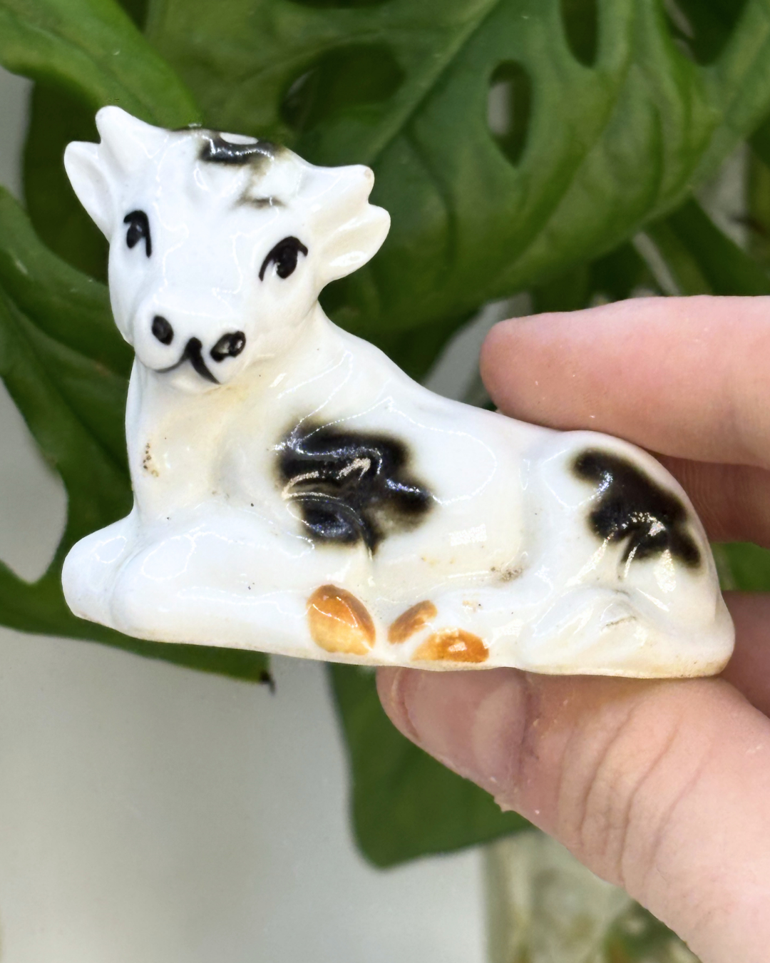 Mini Porcelain Cow Salt & Pepper Shaker
