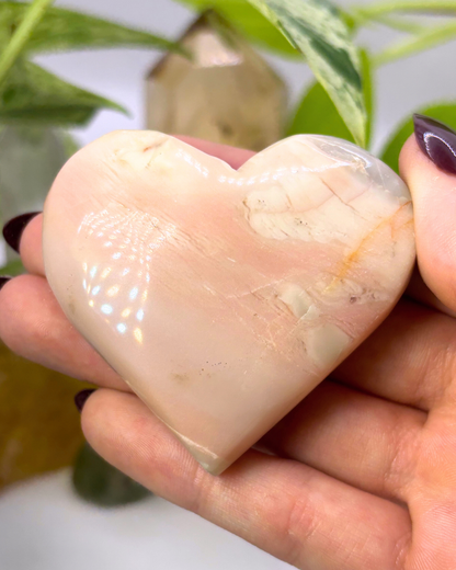 Pink Opal Heart