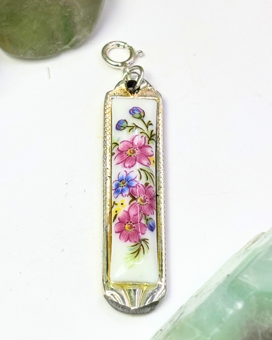 Porcelain Floral Spoon Charm