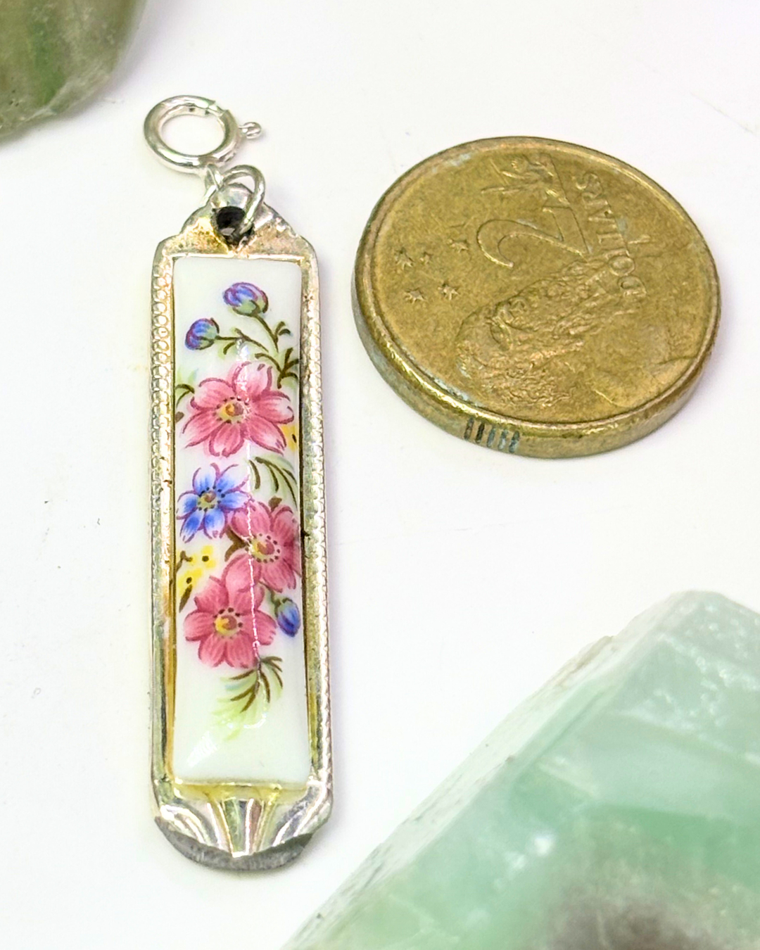 Porcelain Floral Spoon Charm