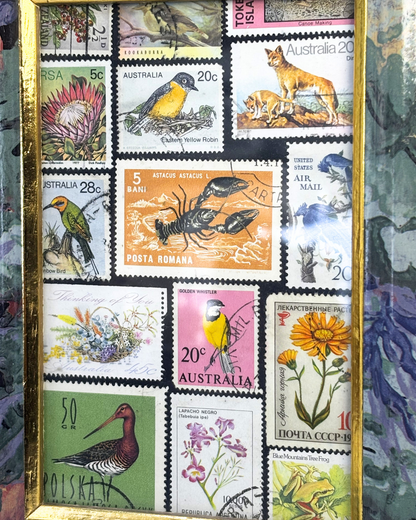 Flora & Fauna Vintage Stamp Frame