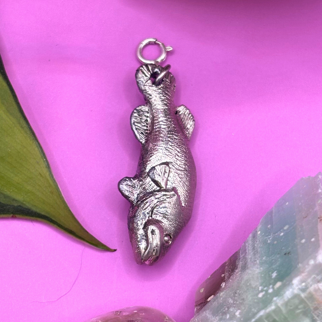 Large Silver Carp 3D Charm COMING 16/11