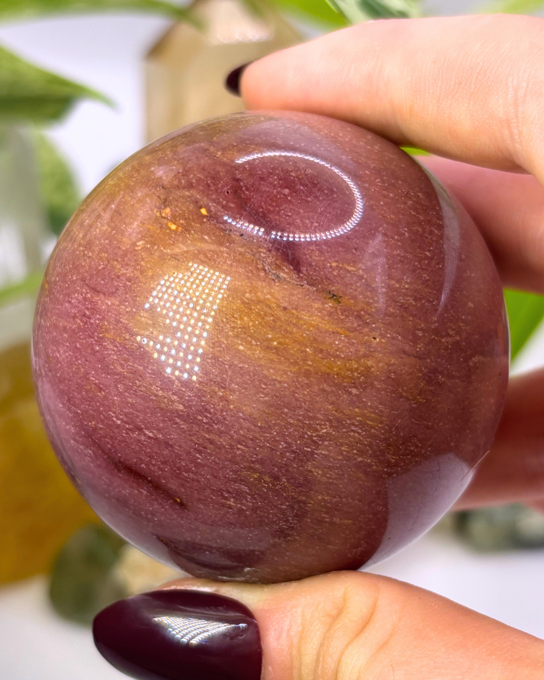 Large Pink Mookaite Sphere 1