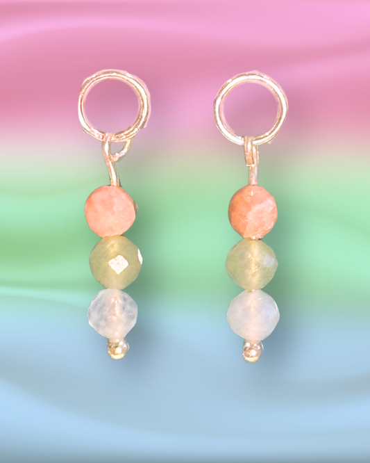 Polysexual Pride Earring Charm