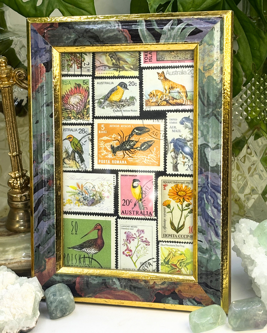 Flora & Fauna Vintage Stamp Frame