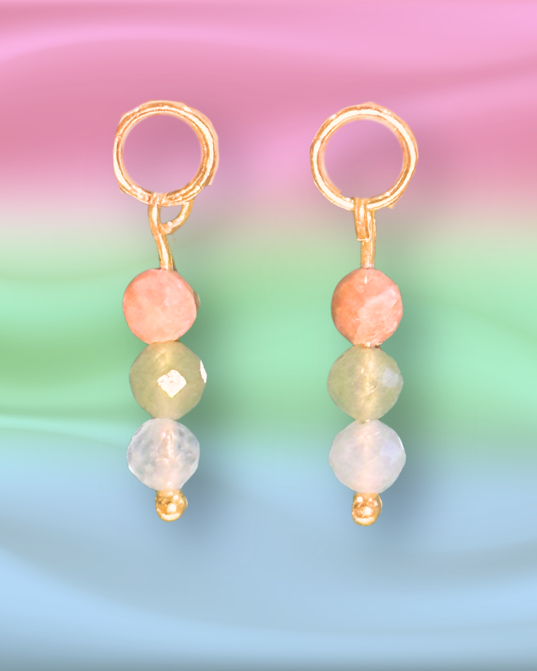 Polysexual Pride Earring Charm