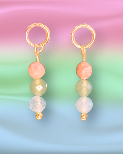 Polysexual Pride Earring Charm