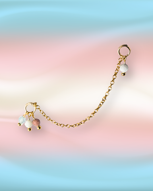 Icecream Grape Chain Earring Charm