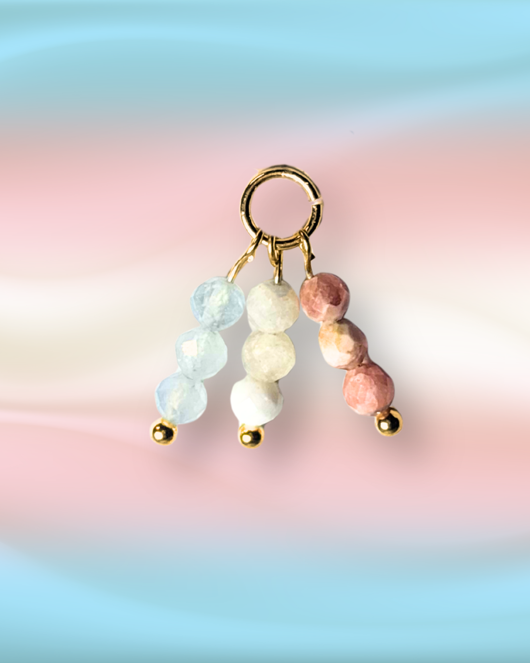 Icecream Triple Crystal Earring Charm