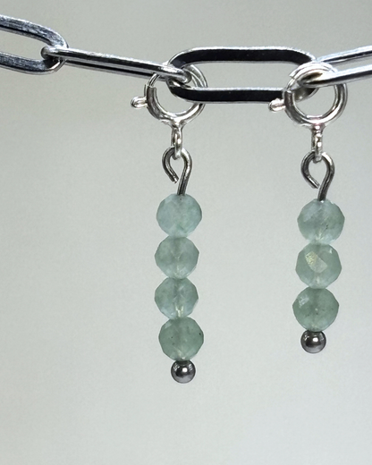 Green Aventurine Crystal Clips