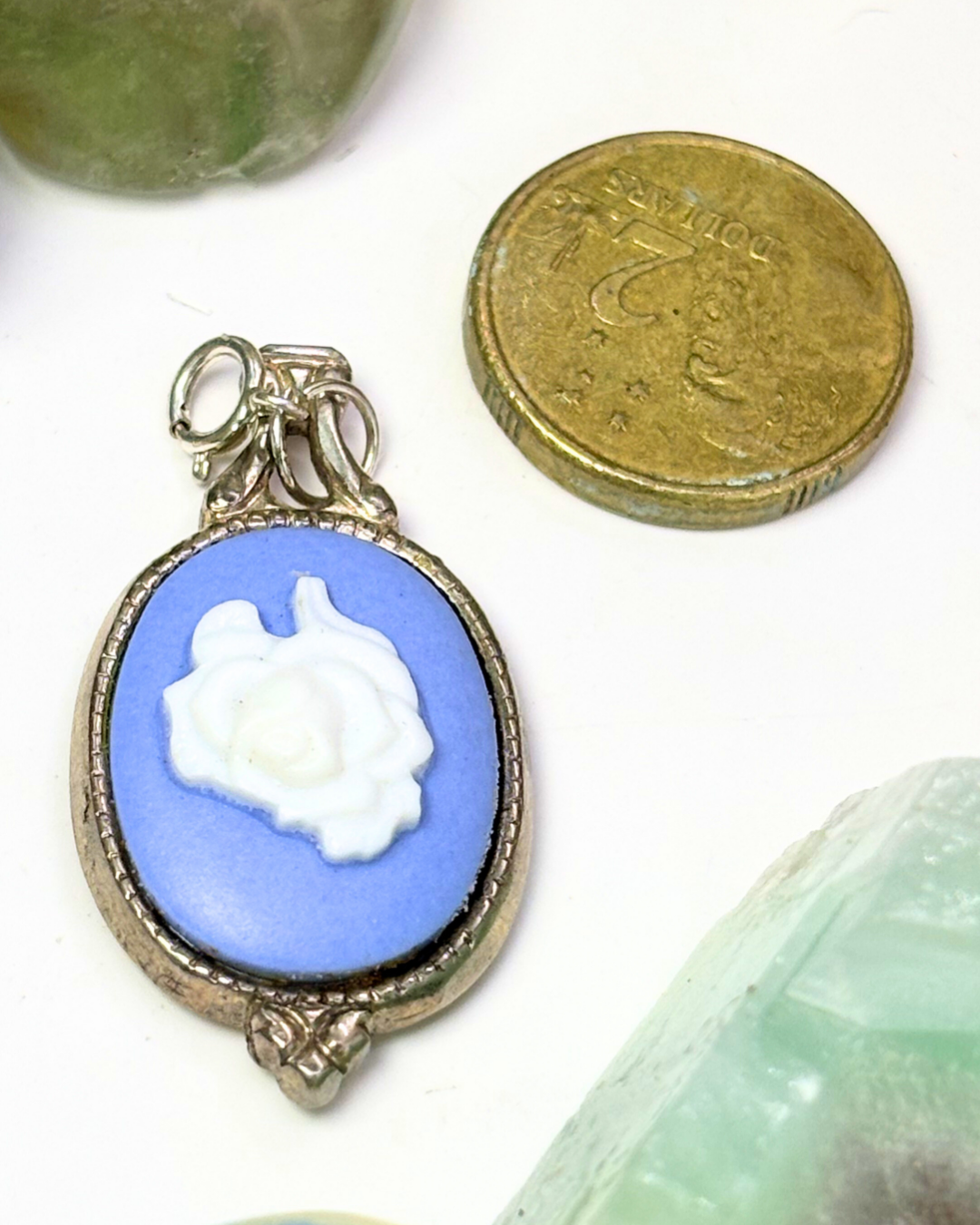 Wedegewood Jasperware Rose Replica Spoon Charm