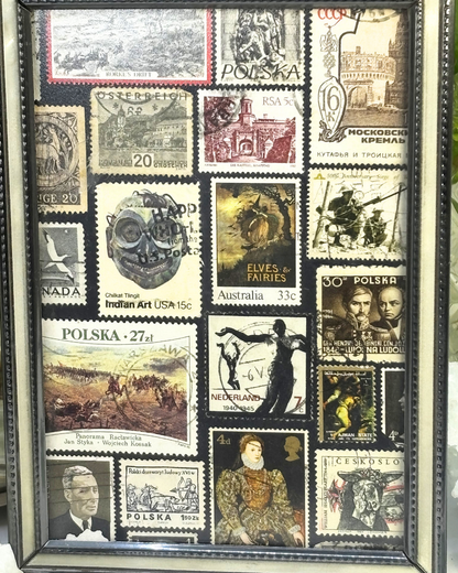 The Dark Arts Gothic Black & Silver Vintage Stamp Frame