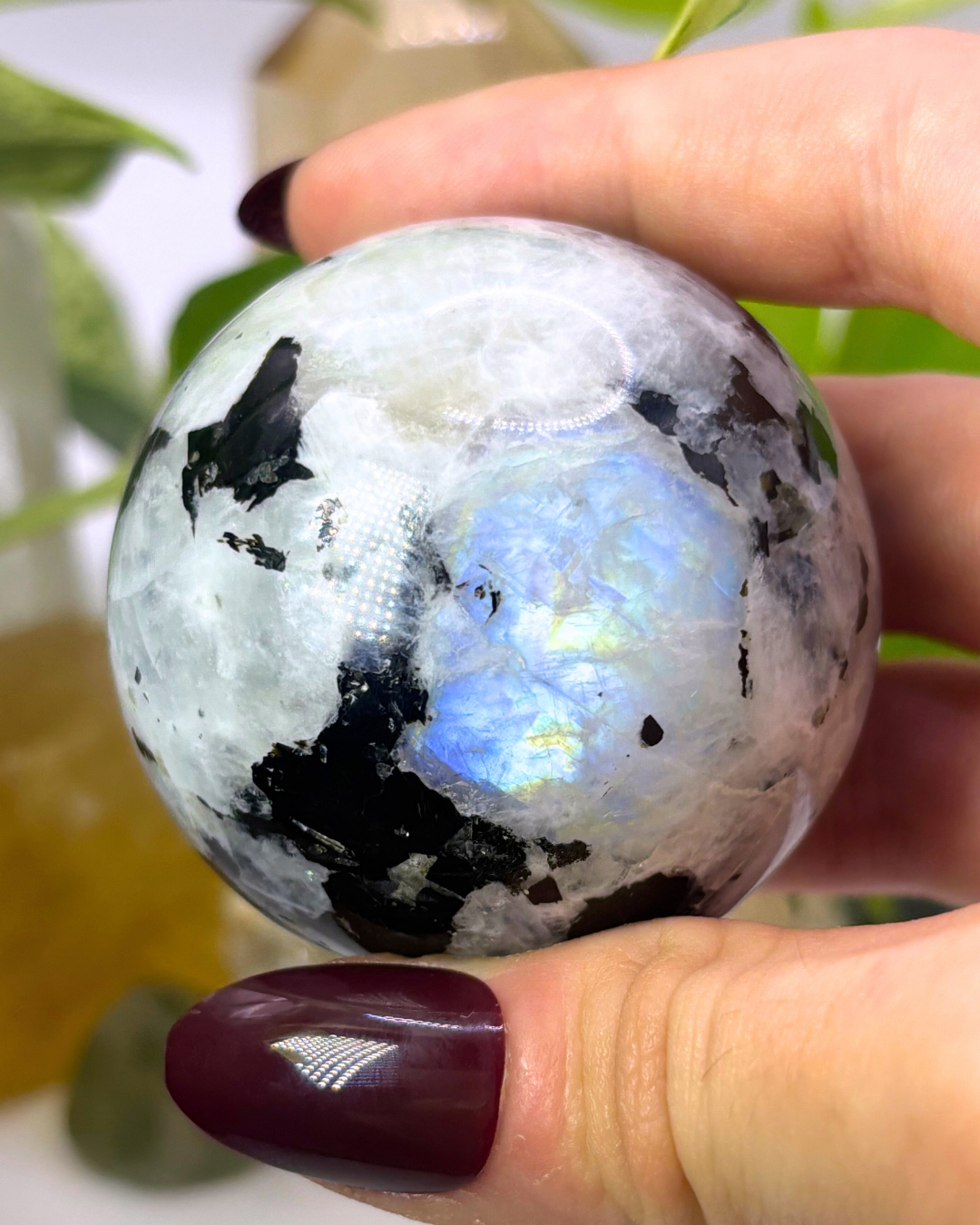 Flashy Moonstone Sphere