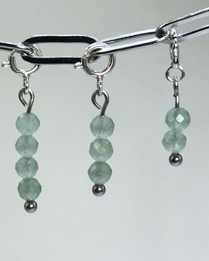 Green Aventurine Crystal Clips