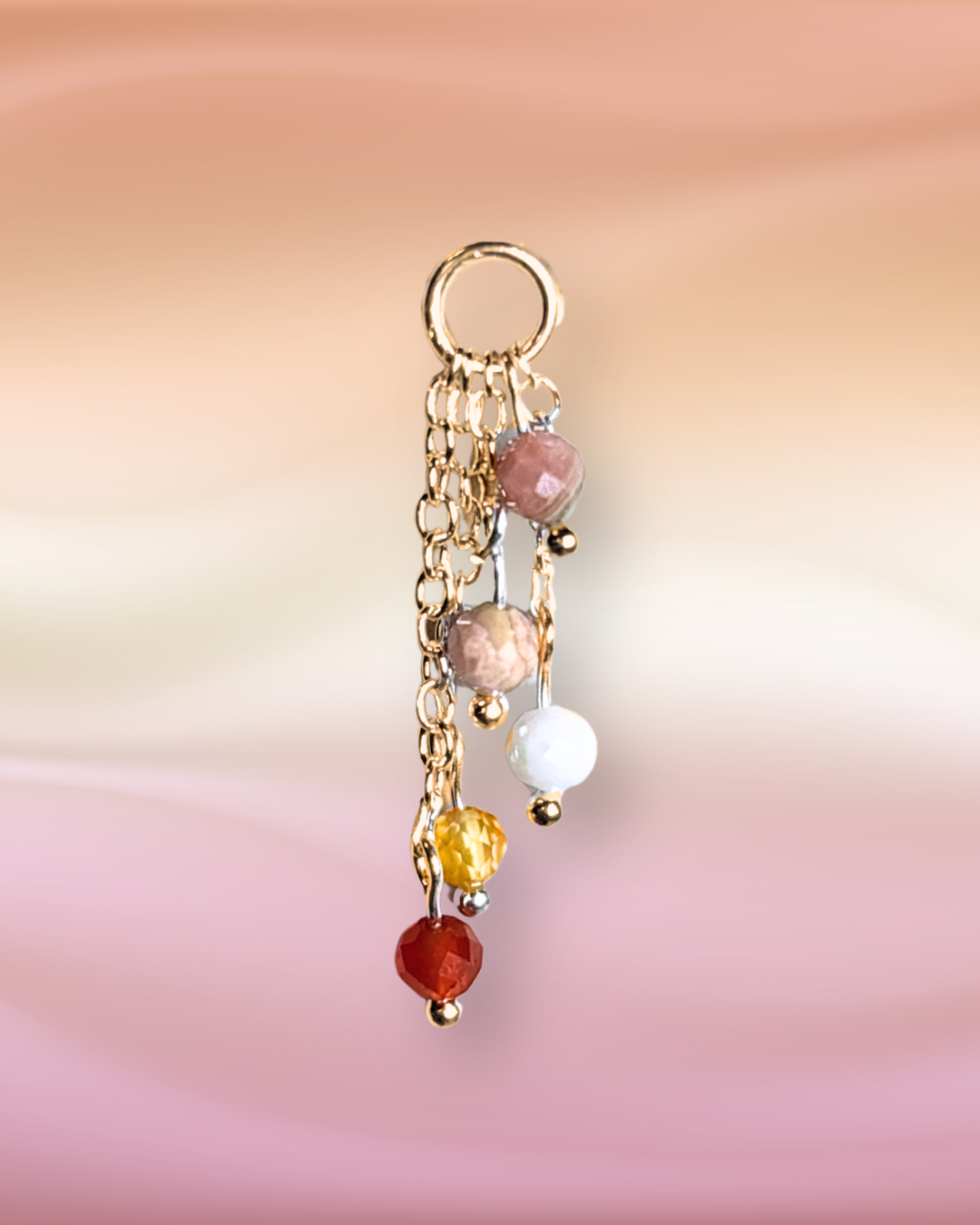 Sunrise Lily of the Valley Crystal Earring Charm