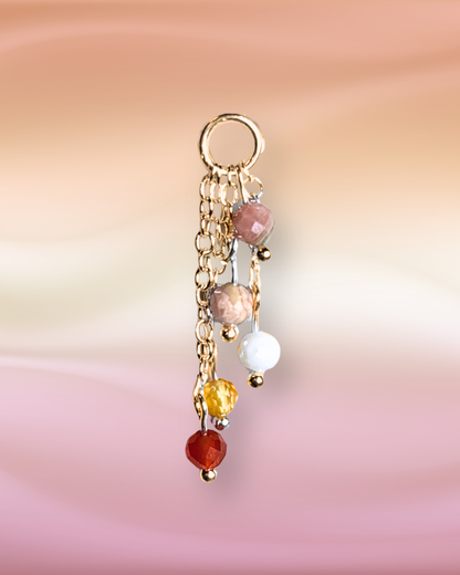 Sunrise Lily of the Valley Crystal Earring Charm