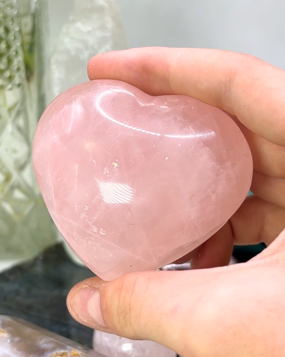 Rose Quartz Heart