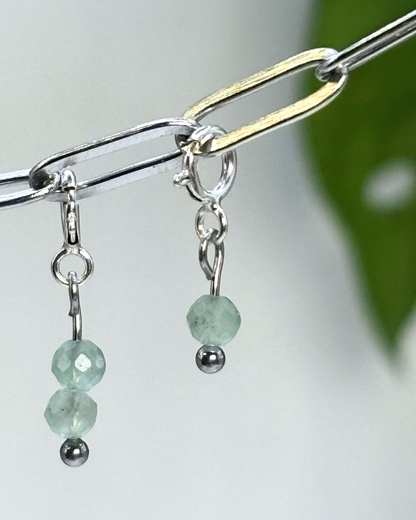 Green Aventurine Crystal Clips