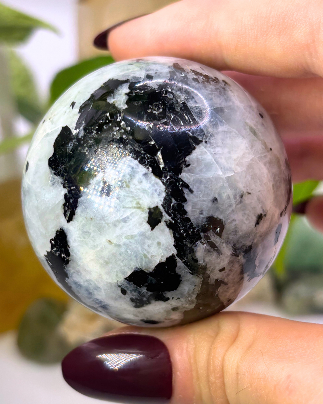 Flashy Moonstone Sphere