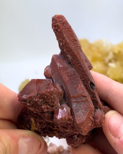Moroccan Red Calcite Cluster Specimen