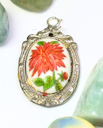 Red Wattle Silver Spoon Charm