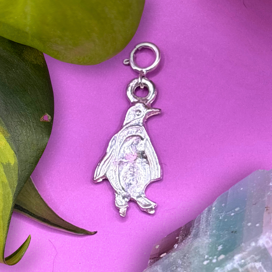 Large Silver Penguin 2D Charm COMING 16/11