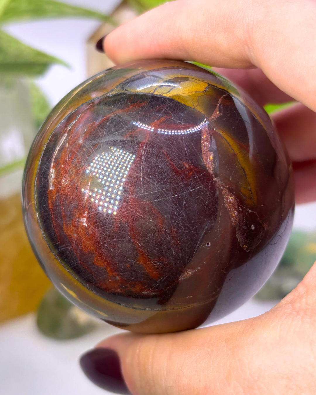 Large Pink Mookaite Sphere 2