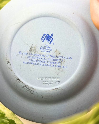 Wedgewood Jasperware Australian Bicentennial Captain Arthur Phillip Trinket Dish