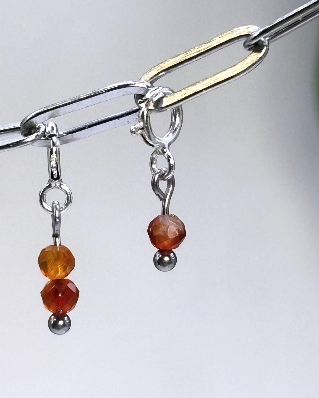 Carnelian Crystal Clips