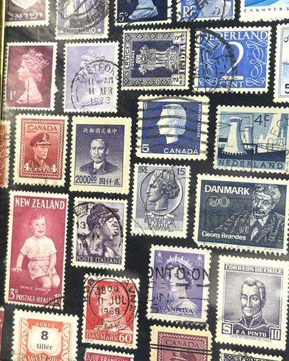 Over the Rainbow Brass Vintage Stamp Frame