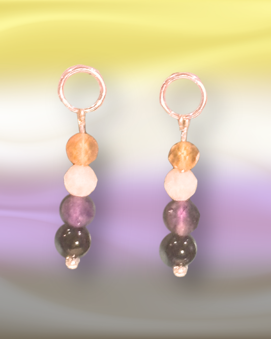 Non-Binary Pride Earring Charm
