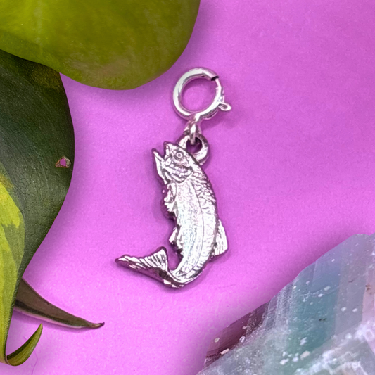 Mini Silver Fish 2D Charm