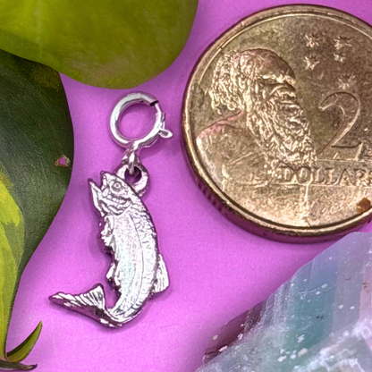 Mini Silver Fish 2D Charm